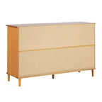 Classic Mid-Century Modern Horizontal 6 Drawer Dresser - Walker Edison