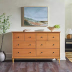 Classic Mid-Century Modern Horizontal 6 Drawer Dresser - Walker Edison