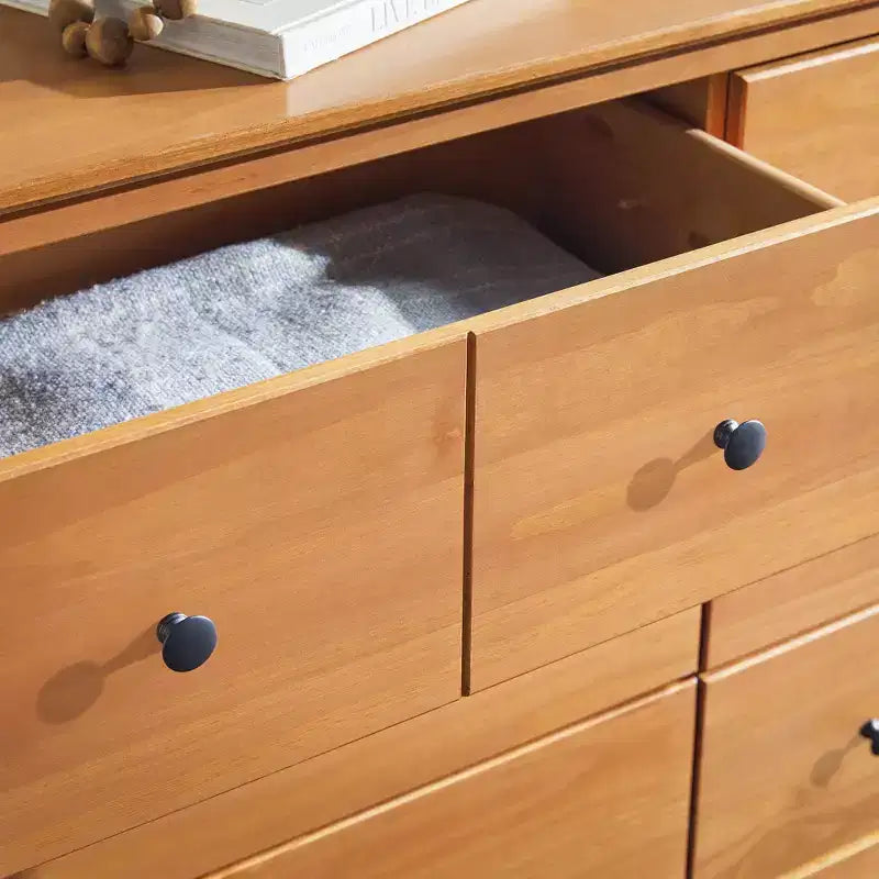 Classic Mid-Century Modern Horizontal 6 Drawer Dresser - Walker Edison