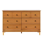 Classic Mid-Century Modern Horizontal 6 Drawer Dresser - Walker Edison