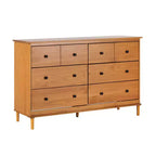 Classic Mid-Century Modern Horizontal 6 Drawer Dresser - Walker Edison