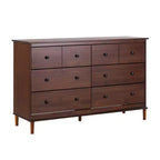 Classic Mid-Century Modern Horizontal 6 Drawer Dresser - Walker Edison
