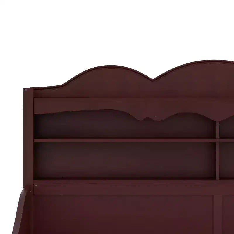 Twin Daybed with Storage Drawers and Headboard Shelves, Wooden Day Bed Frame, Espresso