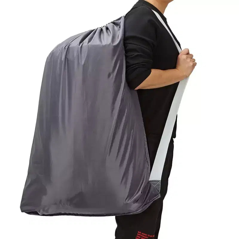 Narwey XL Nylon Laundry Bag with Strap, Large Dirty Garments Organizer