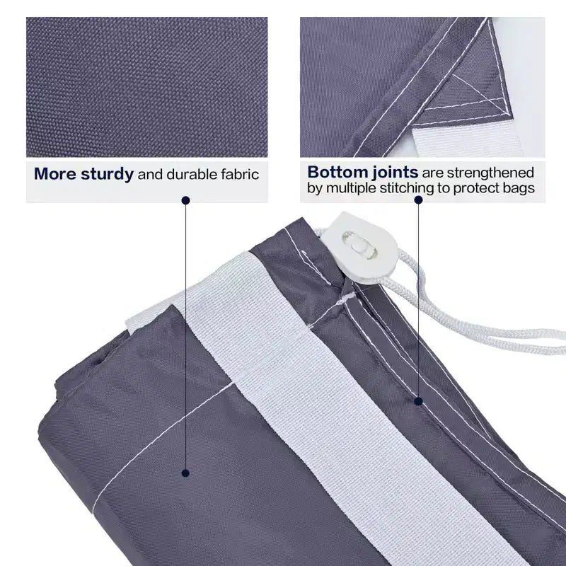 Narwey XL Nylon Laundry Bag with Strap, Large Dirty Garments Organizer