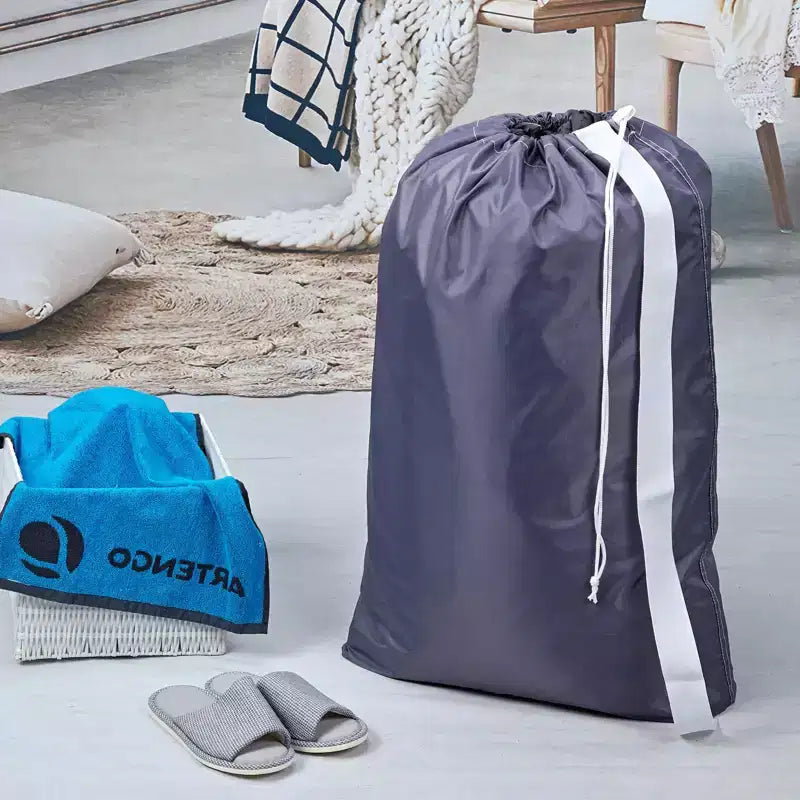 Narwey XL Nylon Laundry Bag with Strap, Large Dirty Garments Organizer