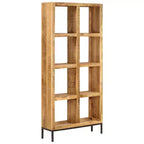 vidaXL Bibliothèque Bois de manguier massif naturel 80x25x175 cm