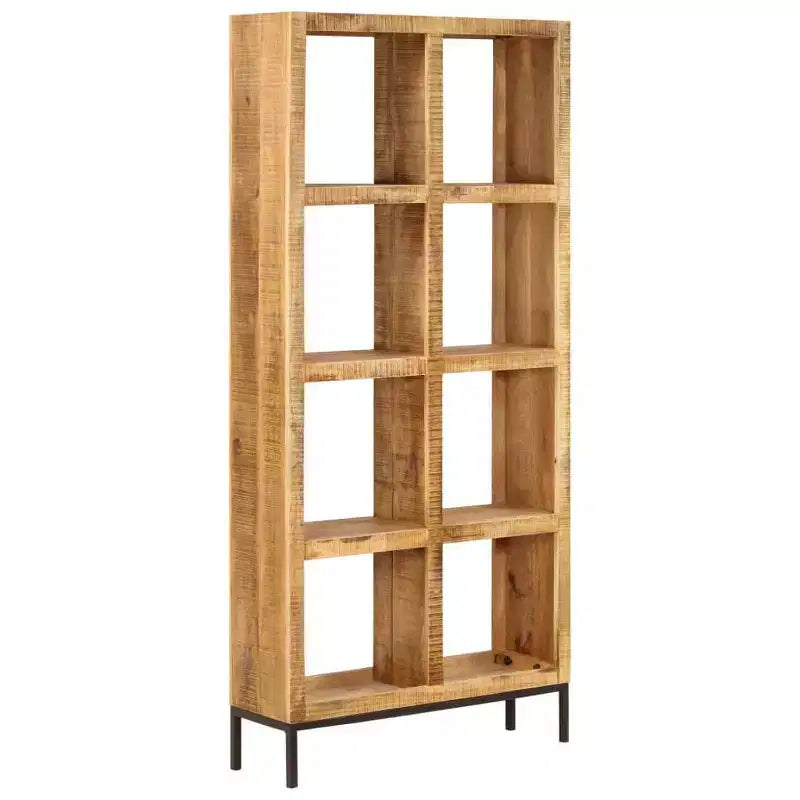 vidaXL Bibliothèque Bois de manguier massif naturel 80x25x175 cm