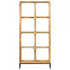 vidaXL Bibliothèque Bois de manguier massif naturel 80x25x175 cm