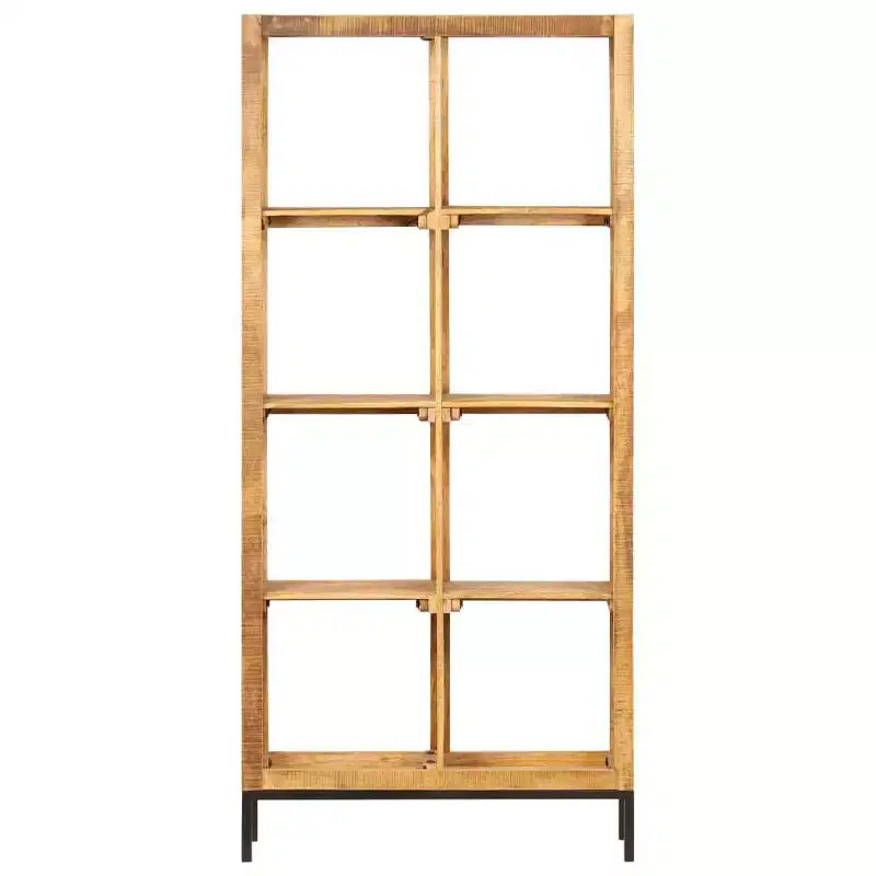 vidaXL Bibliothèque Bois de manguier massif naturel 80x25x175 cm