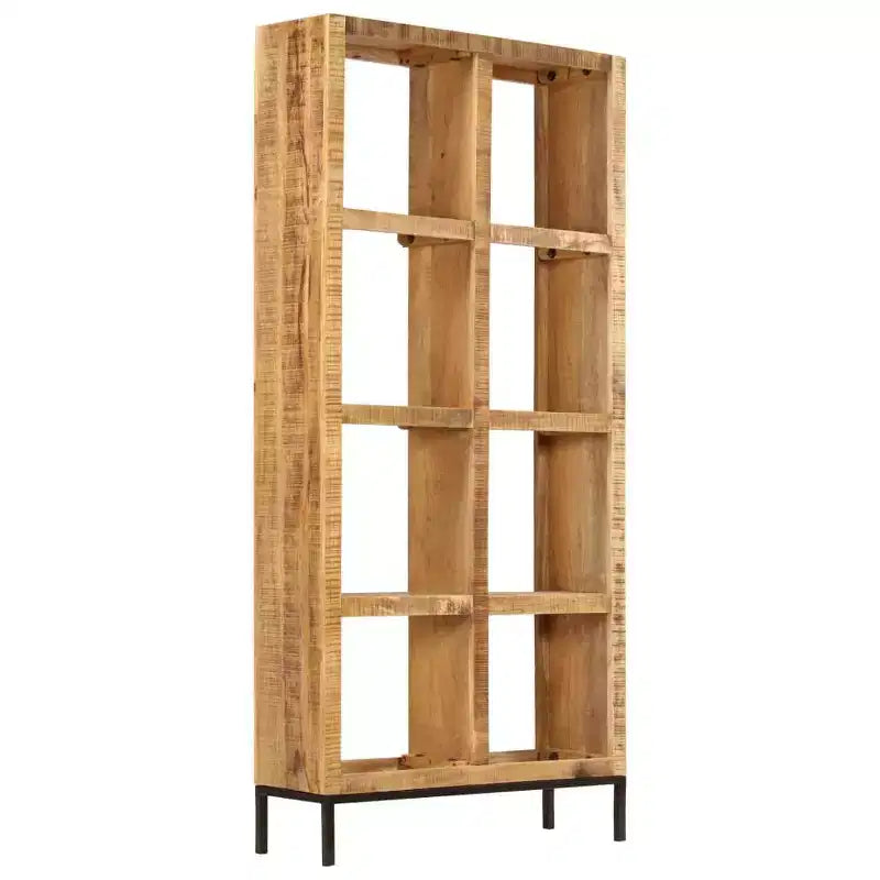 vidaXL Bibliothèque Bois de manguier massif naturel 80x25x175 cm