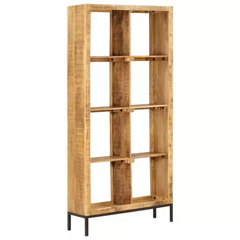 vidaXL Bibliothèque Bois de manguier massif naturel 80x25x175 cm