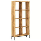 vidaXL Bibliothèque Bois de manguier massif naturel 80x25x175 cm