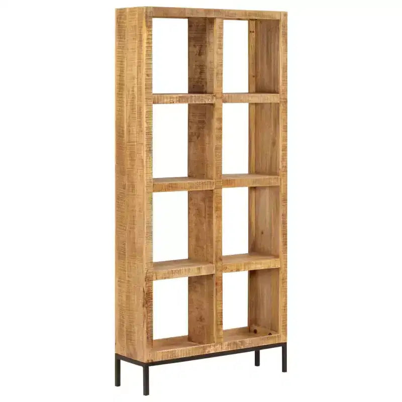 vidaXL Bibliothèque Bois de manguier massif naturel 80x25x175 cm