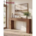 VASAGLE Table d'entrée, Console longue, Plateau épais, Style fermier, pour Couloir, Derrière le canapé, Salon, Hall d'entrée, Montage facile