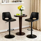 Set of 2 Adjustable Height Bar Stools,Modern Leatherette Upholstered Counter Stools with Ergonomic Backrest,330LBS Capacity for Kitchen Island Home