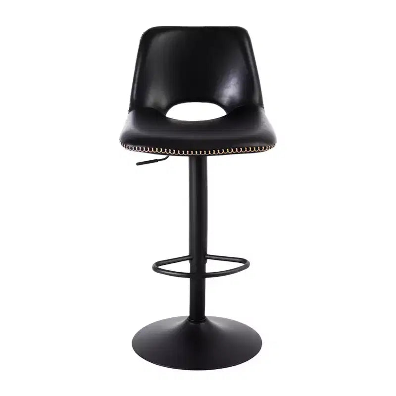 Set of 2 Adjustable Height Bar Stools,Modern Leatherette Upholstered Counter Stools with Ergonomic Backrest,330LBS Capacity for Kitchen Island Home