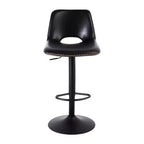 Set of 2 Adjustable Height Bar Stools,Modern Leatherette Upholstered Counter Stools with Ergonomic Backrest,330LBS Capacity for Kitchen Island Home
