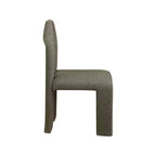 Meridian Furniture Bennett Olive Boucle Fabric Dining Chair, Set of 2