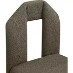 Meridian Furniture Bennett Olive Boucle Fabric Dining Chair, Set of 2