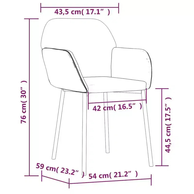 vidaXL Lot de 2 chaises de salle à manger crème et marron