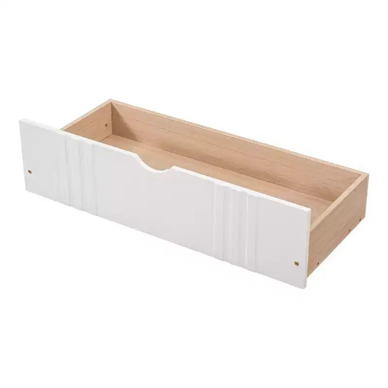Luxystar Lit banquette moderne en bois double avec 2 tiroirs pour salon et chambre d'amis,