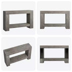 Console de table d'entrée de ferme à 2 niveaux, longue table d'appoint pour canapé, table derrière le canapé avec rangement ouvert pour l'entrée, le salon et le couloir.