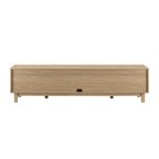 Meuble TV scandinave en rotin synthétique avec porte Middlebrook Designs