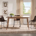 Middlebrook Designs Table à manger 59 en bois style moderne du milieu du siècle