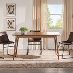 Middlebrook Designs Table à manger 59 en bois style moderne du milieu du siècle