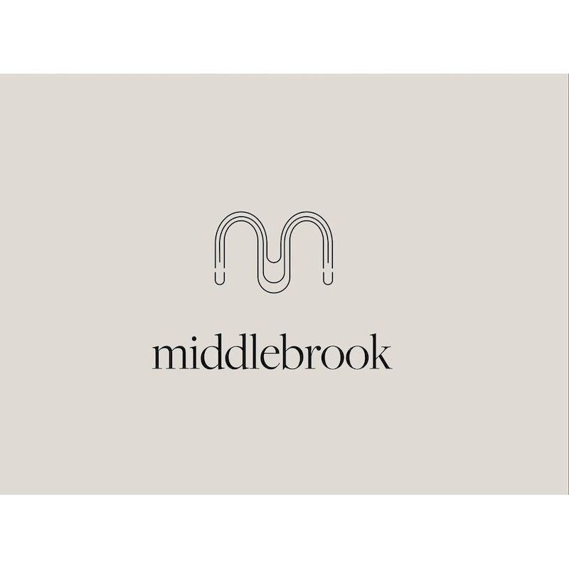 Middlebrook Designs Table à manger 59 en bois style moderne du milieu du siècle
