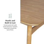 Middlebrook Designs Table à manger 59 en bois style moderne du milieu du siècle