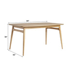 Middlebrook Designs Table à manger 59 en bois style moderne du milieu du siècle