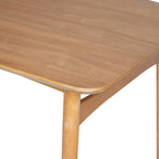 Middlebrook Designs Table à manger 59 en bois style moderne du milieu du siècle