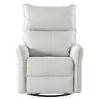 Modern Small Rocking Swivel Recliner Chair with Overstuffed Seat