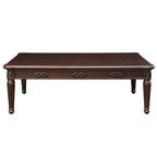 Table basse Espresso avec pieds tournés