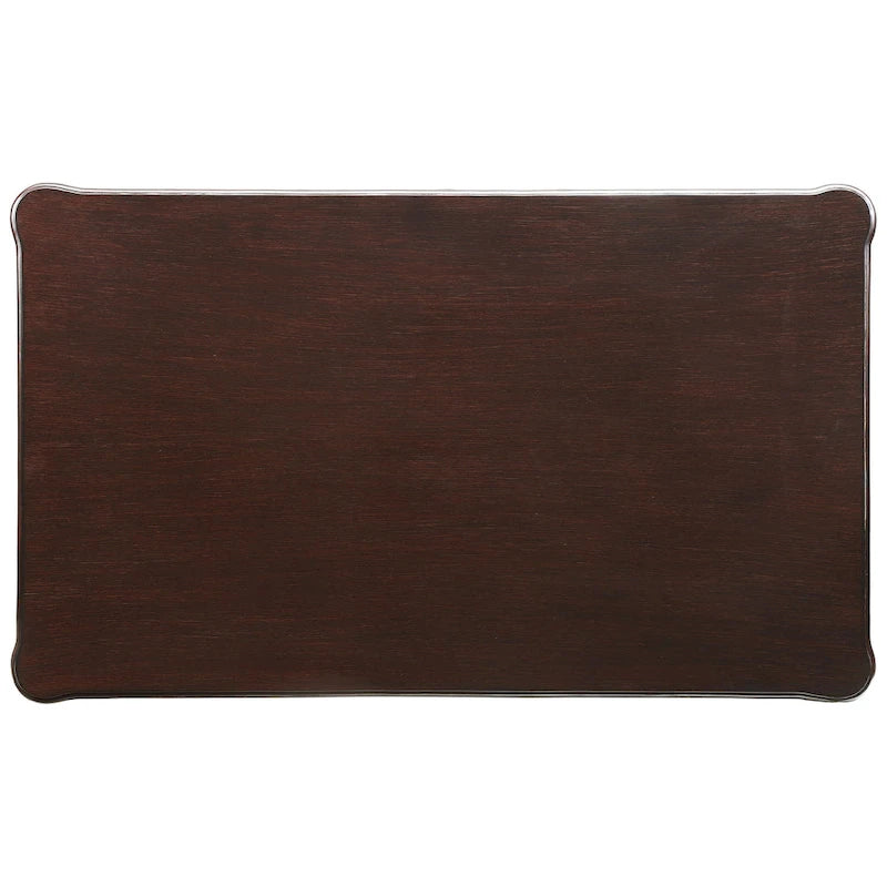 Table basse Espresso avec pieds tournés