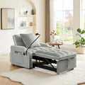 3-in-1 Sofa Bed, Convertible Sleeper Chair Sofa Bed Adjustable Pull Out Sleeper Chair Bed Multi-Pockets Folding Sofa Bed