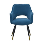 Fauteuil d'appoint moderne 23,2" bleu (lot de 2)