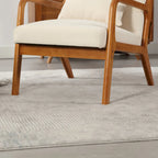 Modern Accent Chair, Solid Wood Padding Lounge Armchairs With One pillow for Living Room, Bedroom, Guest Room