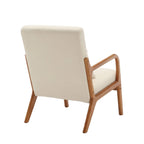 Modern Accent Chair, Solid Wood Padding Lounge Armchairs With One pillow for Living Room, Bedroom, Guest Room