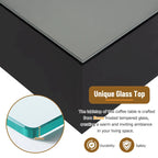 Table basse carrée laquée brillante