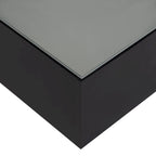 Table basse carrée laquée brillante