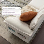 Tufted Upholstered 3 Seater Sofa Modern Chenille Couches