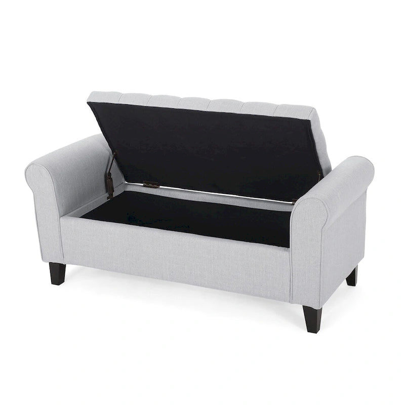 Hayes Armed Storage Bench