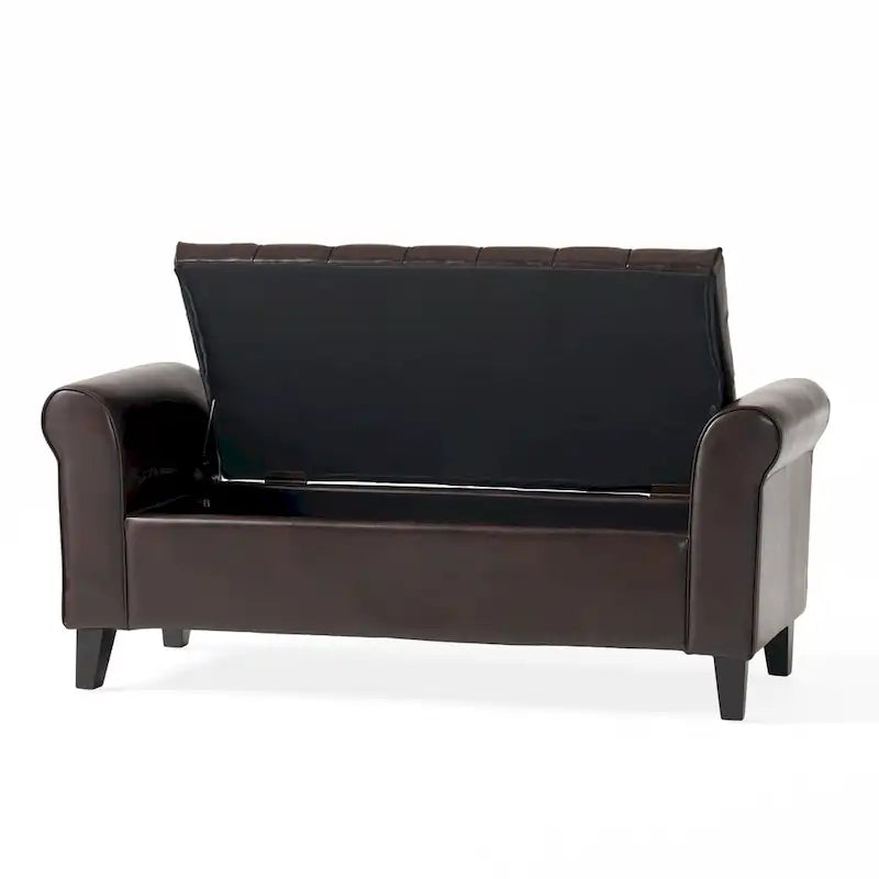 Hayes Armed Storage Bench