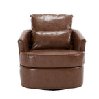 Swivel Barrel Chair, Comfy Round Accent Sofa Chair for Living Room, 360 Degree Swivel Barrel Club Chair, Leisure Arm Chair