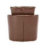 Swivel Barrel Chair, Comfy Round Accent Sofa Chair for Living Room, 360 Degree Swivel Barrel Club Chair, Leisure Arm Chair