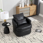Swivel Barrel Chair, Comfy Round Accent Sofa Chair for Living Room, 360 Degree Swivel Barrel Club Chair, Leisure Arm Chair