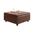 Table basse de rangement moderne avec portes de rangement pour salon